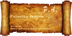 Palovics Andrea névjegykártya